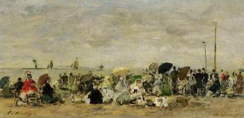 尤金 佈丹 Beach Scene, Deauville 尤金 佈丹 Beach Scene, Deauville